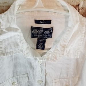 AMERICAN RAG MEN'S BUTTON FRONT SHIRT S